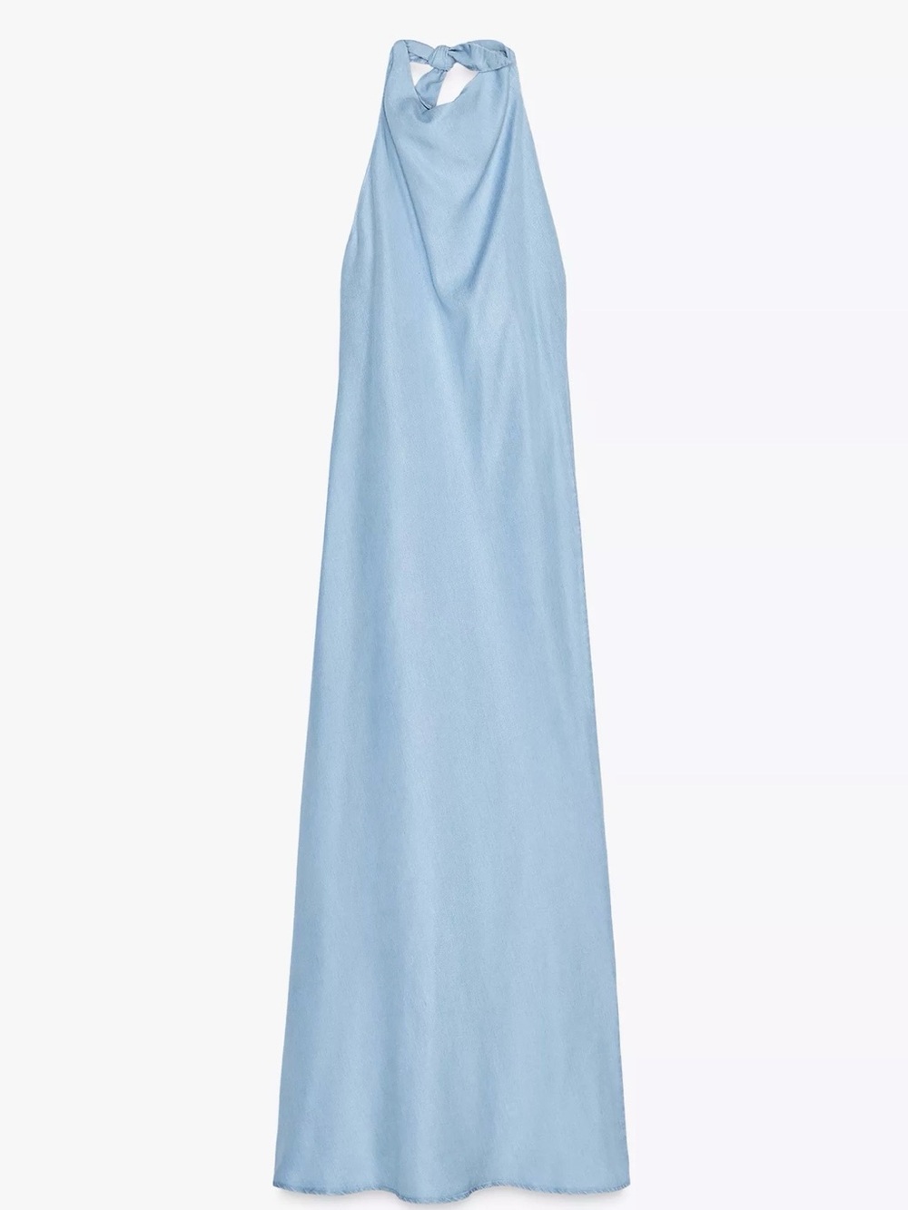 ZARA FLOWY HALTER DRESS